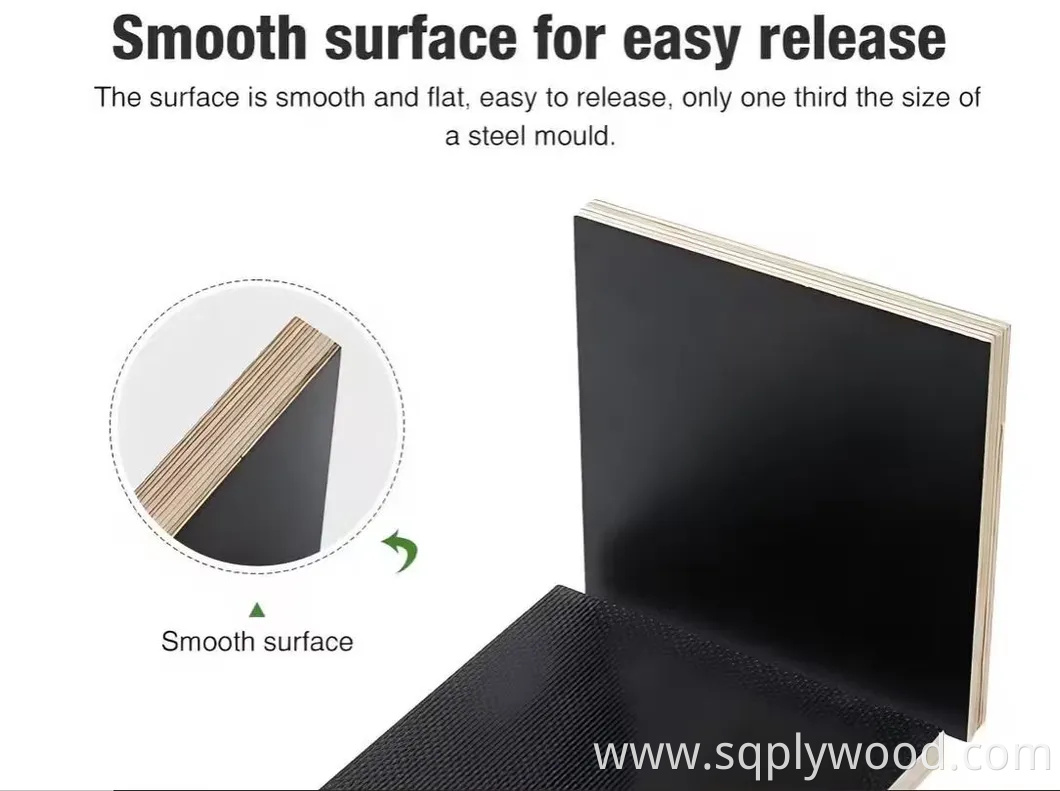 2440X1220X15mm 18mm Scaffolding Board Phenolic MDF Basswood Poplar Eucalyptus Birch Shuttering Scaffold Melamine Marine Plywood